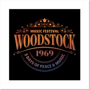 Woodstock 1969 Music Festival 3 Days Of Peace And Music Posters and Art